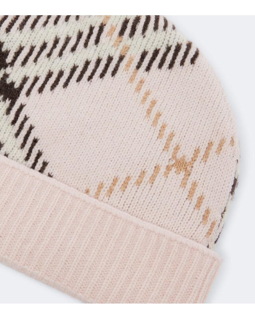 Berretto Check di Burberry in Pink