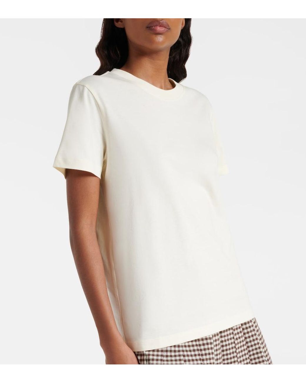 Moncler White Cotton Jersey T-Shirt