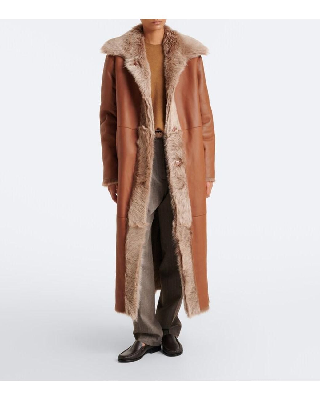 Arma Natural Verena Shearling Coat