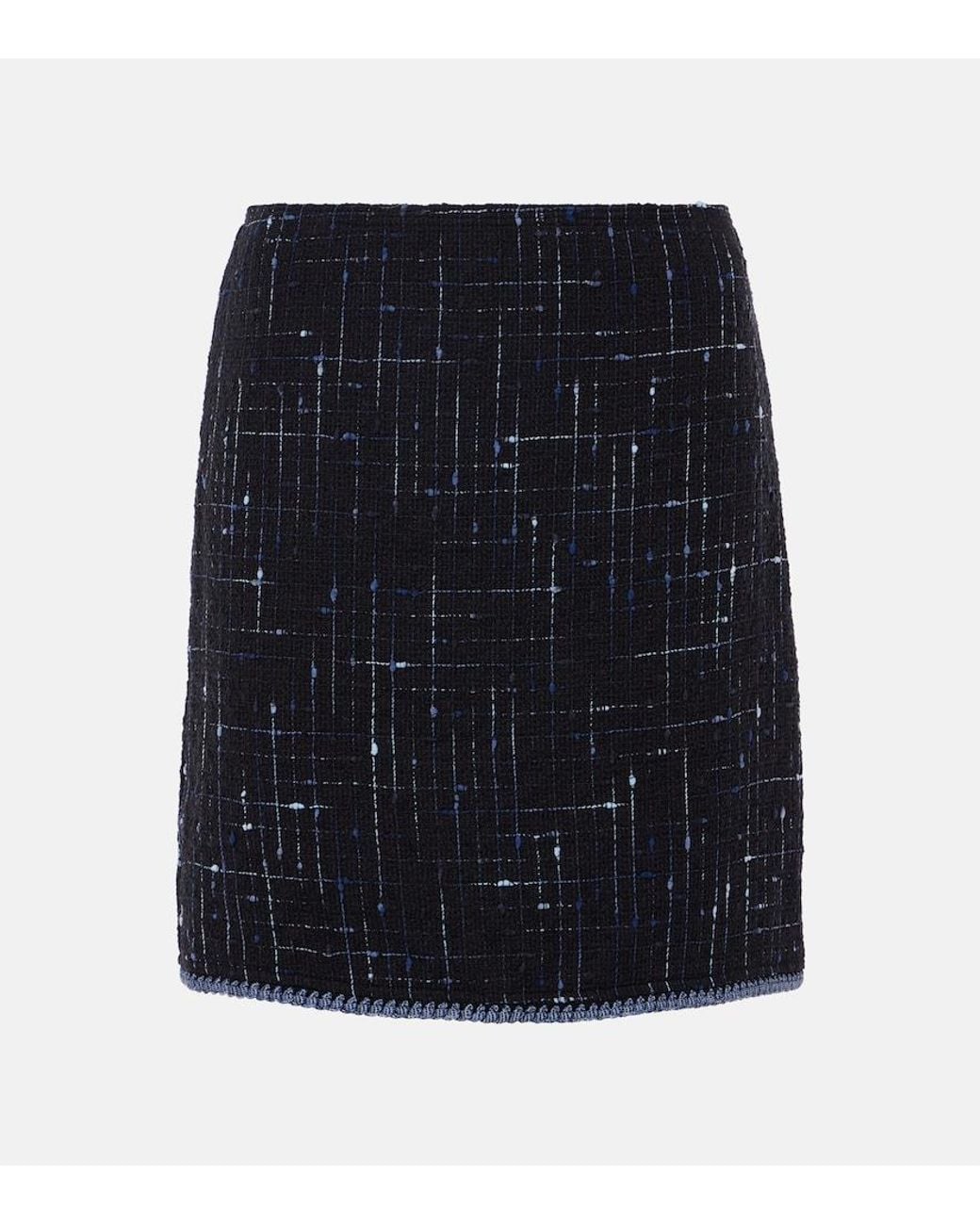 Etro Black Tweed Skirt