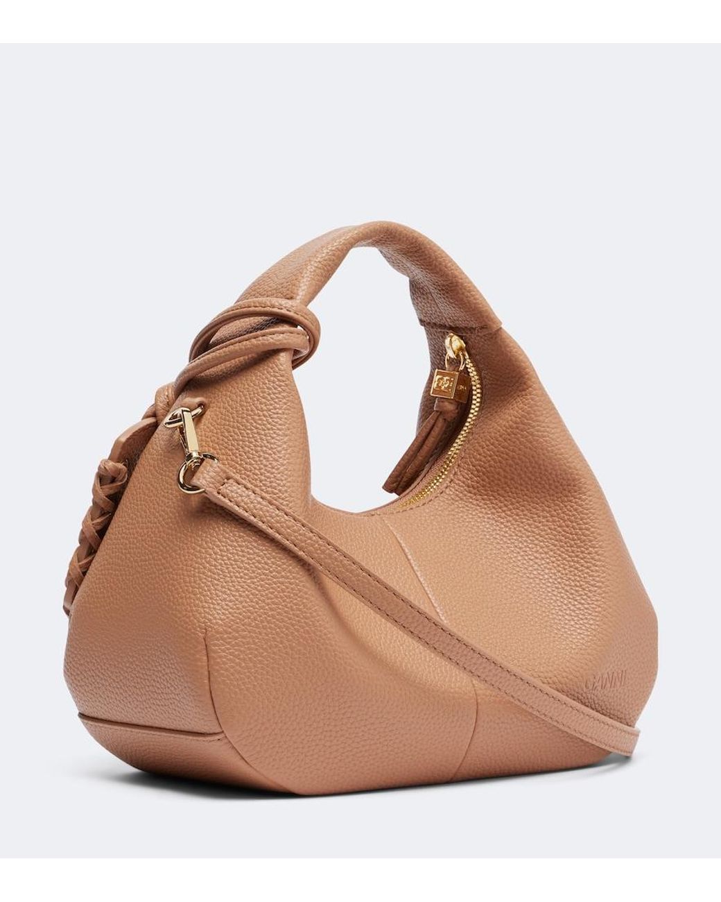 Borsa A Mano Mini di Ganni in Brown