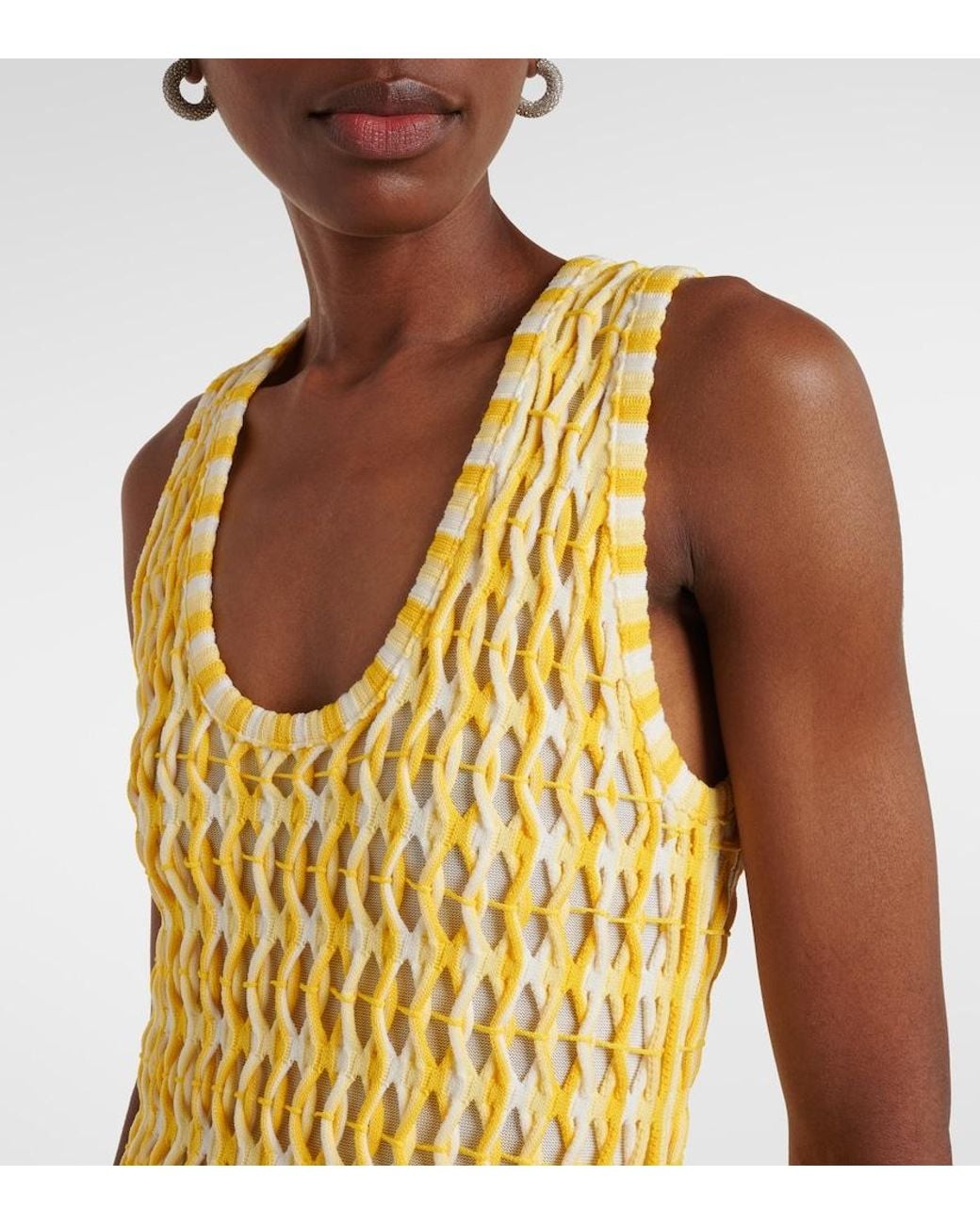 Jonathan Simkhai Metallic Sonia Knitted Midi Dress