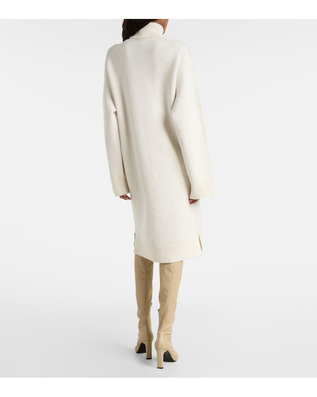 Totême Natural Wool And Cashmere-Blend Sweater Dress