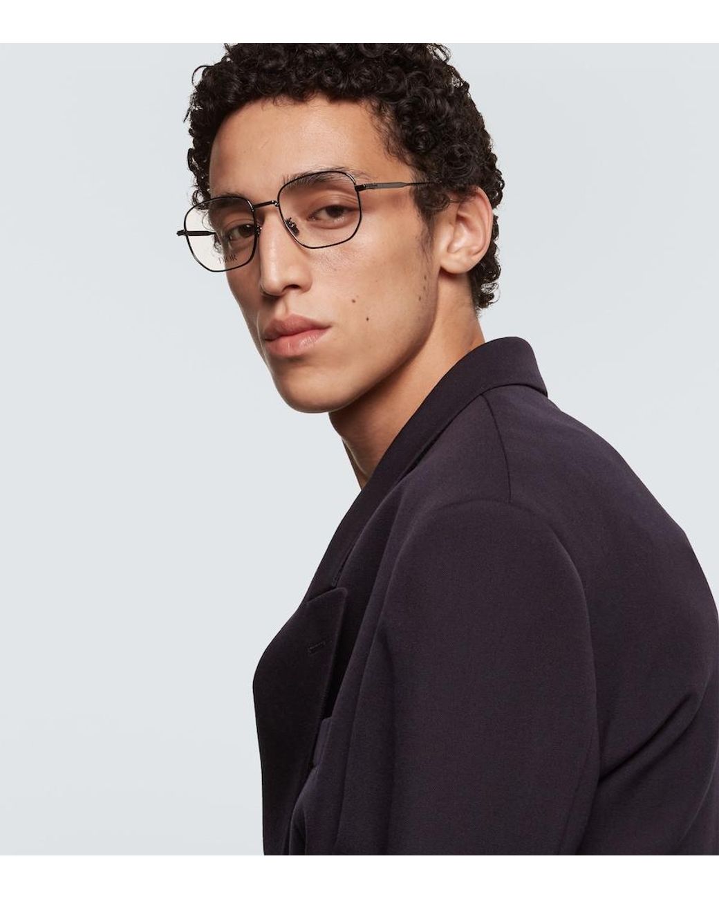 Dior Metallic Diorblacksuito S19U Square Glasses for men