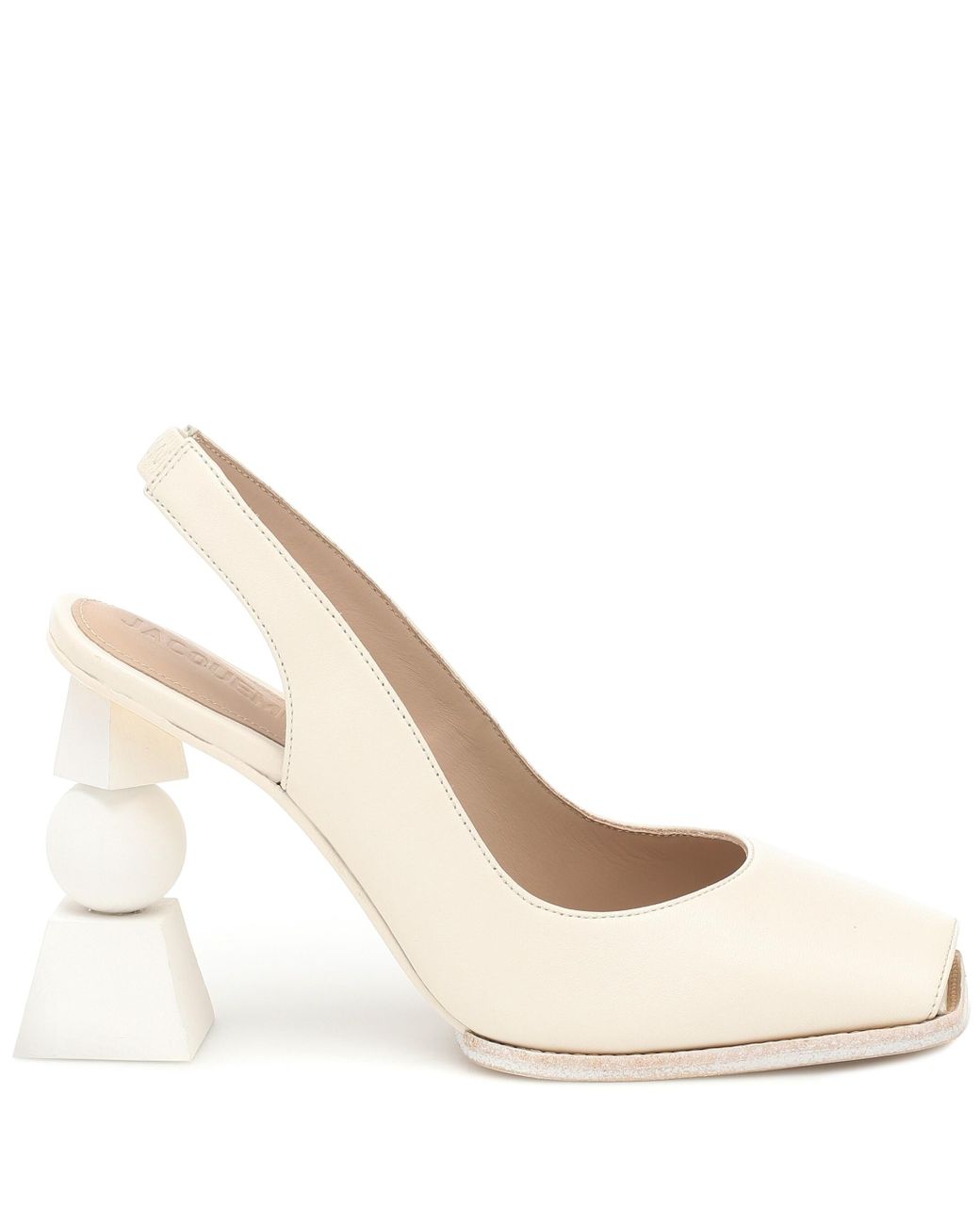 Jacquemus Les Chaussures Valerie Leather Pumps in White | Lyst