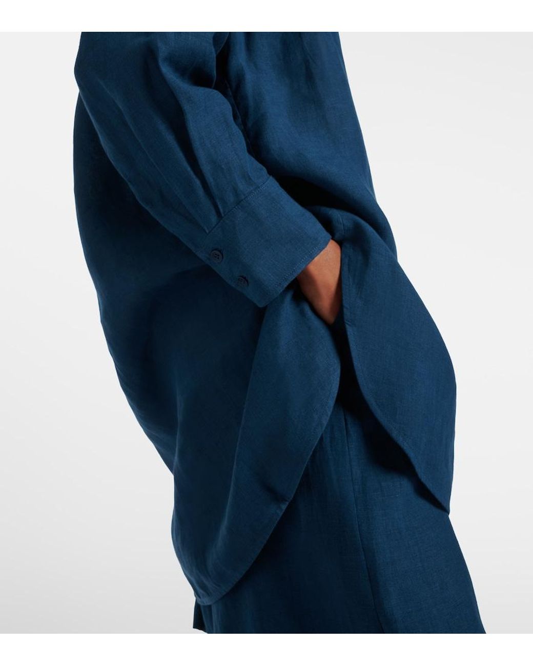 Eres Blue Mignonette Linen Shirt