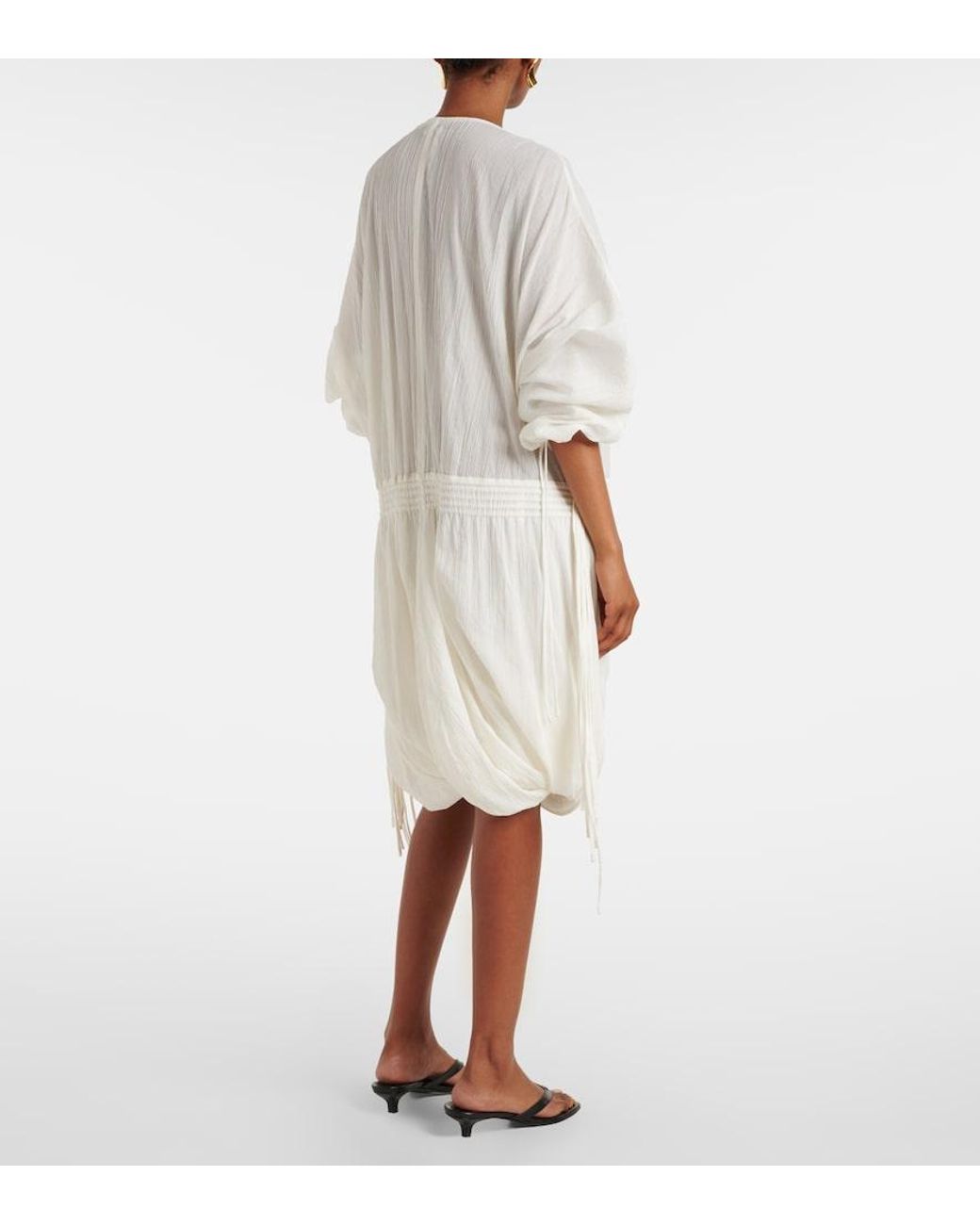Totême White Cotton Minidress