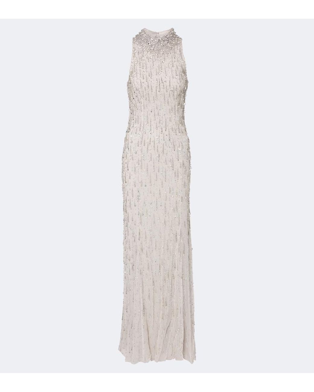 Jenny Packham White Santa Fe Embellished Gown