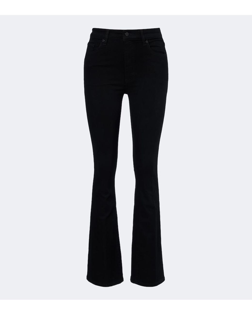 FRAME Black Reboot High-Rise Bootcut Jeans