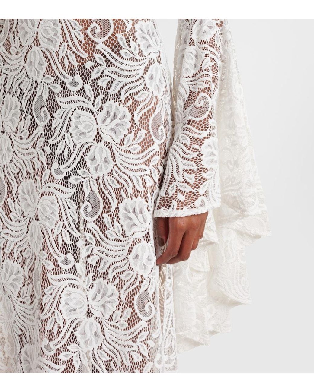 Alexandra Miro White Kara Lace Beach Dress