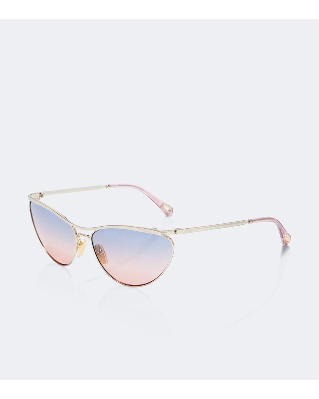 Chloé Pink Fashion Show Cat-Eye Sunglasses