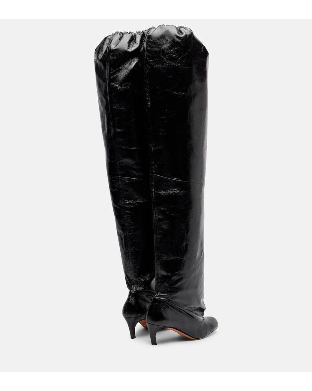 Proenza Schouler Black Uma 60 Leather Over-The-Knee Boots