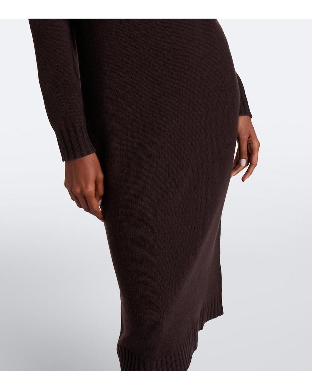 Max Mara Black Wool And Cashmere Sweater Dress