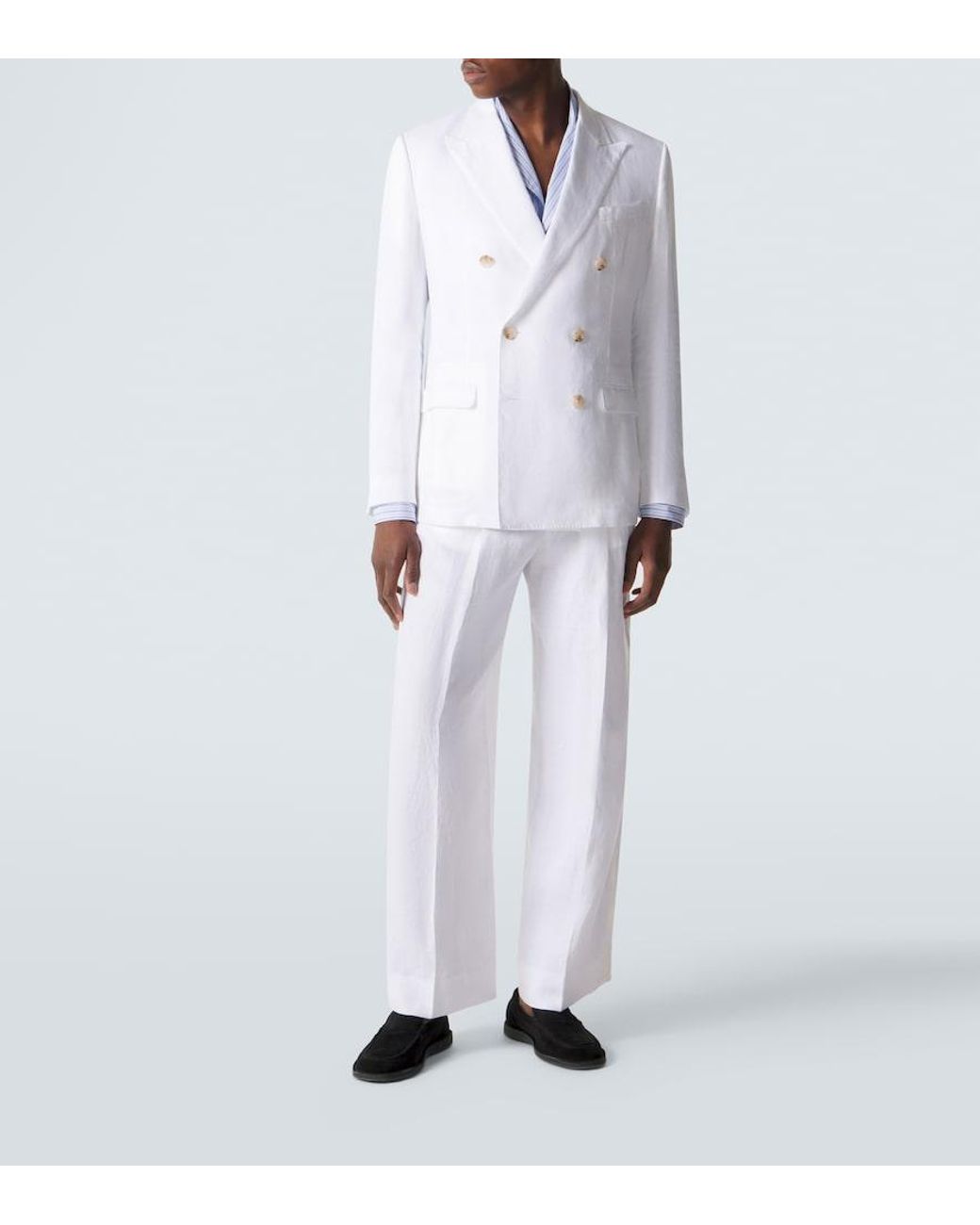 Dolce & Gabbana White Linen Blazer for men