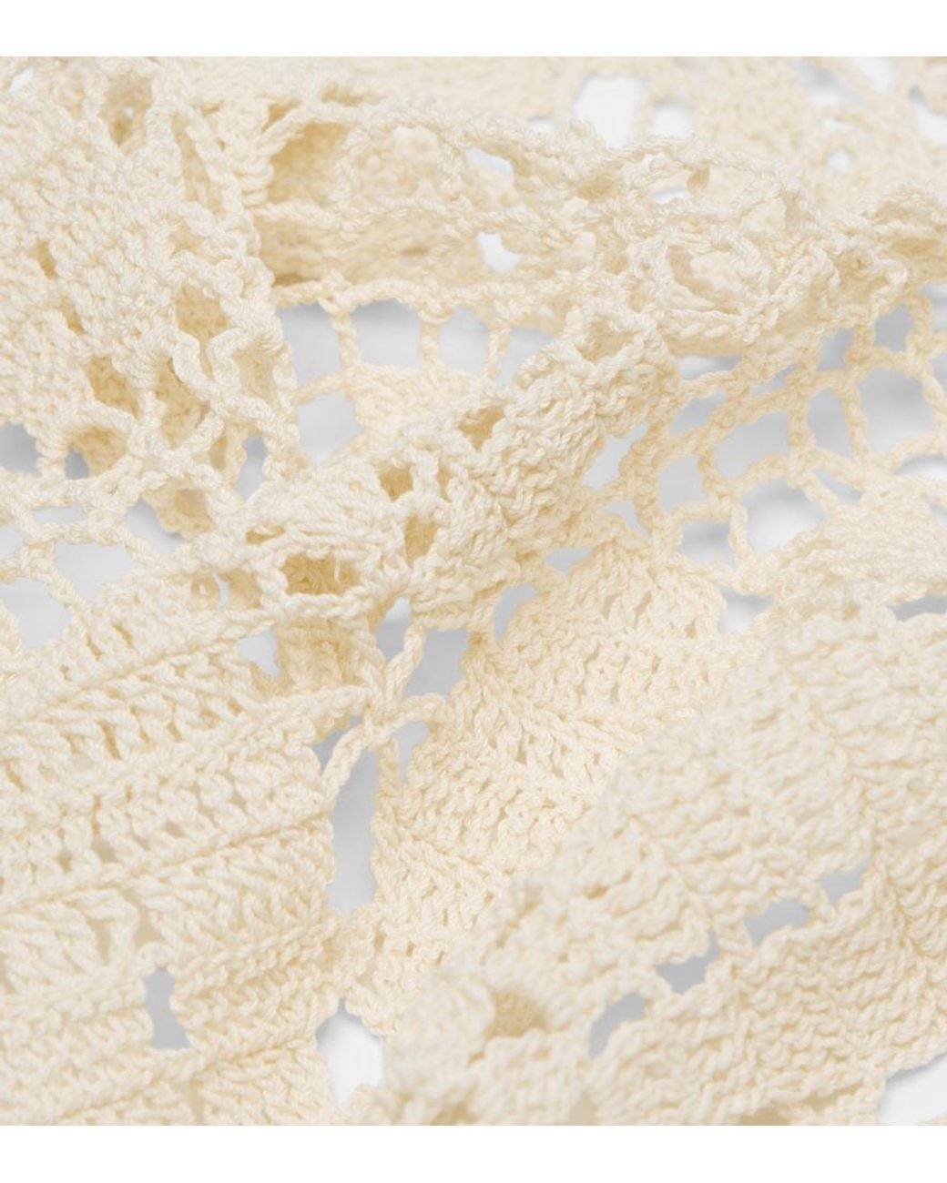 Magda Butrym Natural Crochet Cotton Scarf