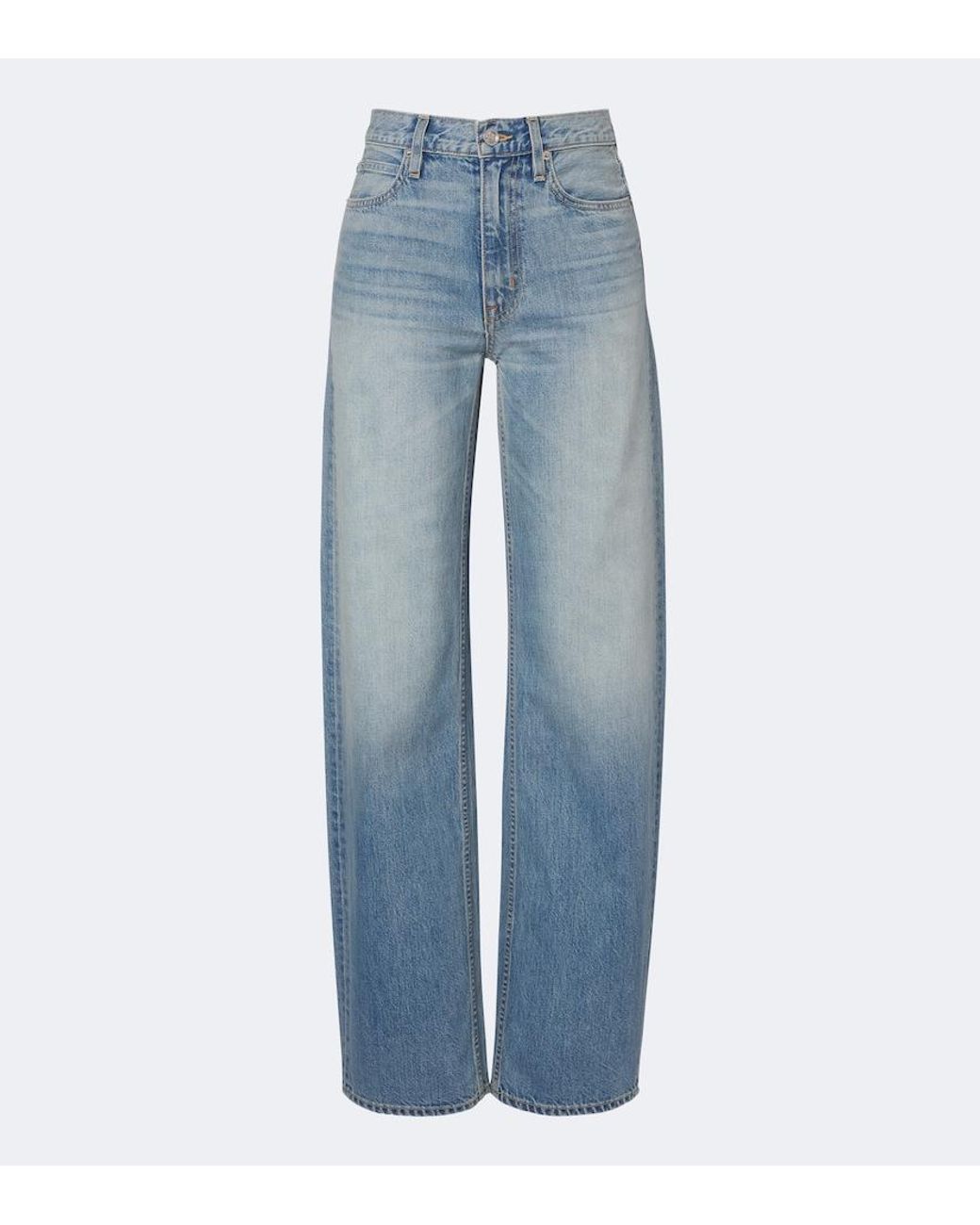 SLVRLAKE Denim Blue Cassie Wide-Leg Jeans