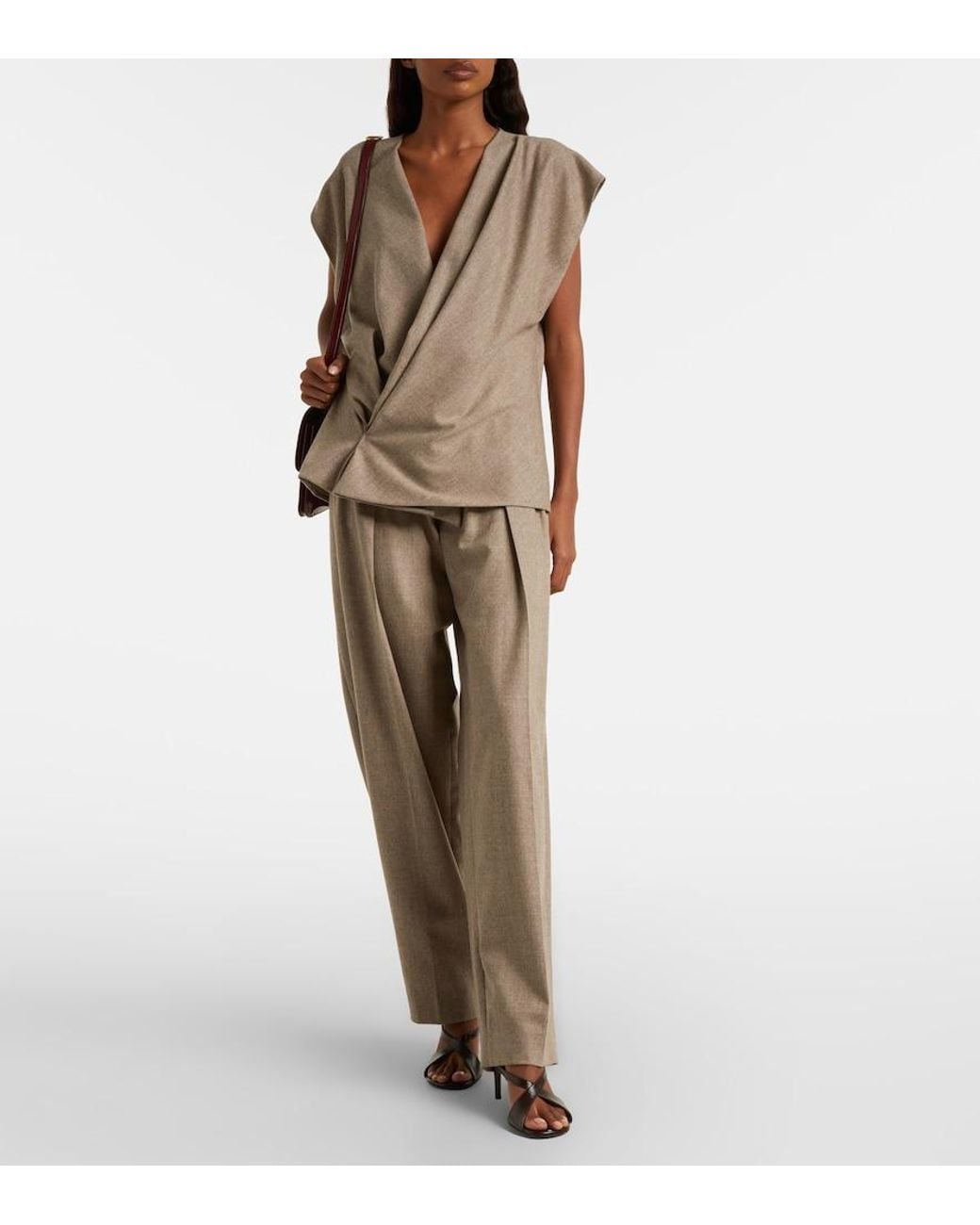Khaite Gray Mer Cotton Top