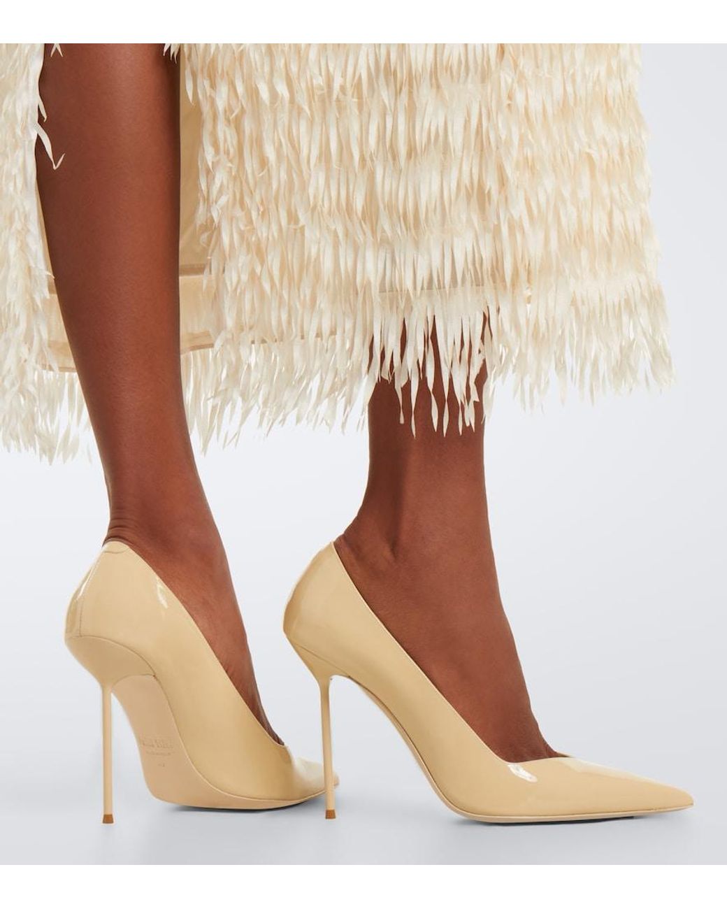 Paris Texas Natural Lidia Patent Leather Pumps