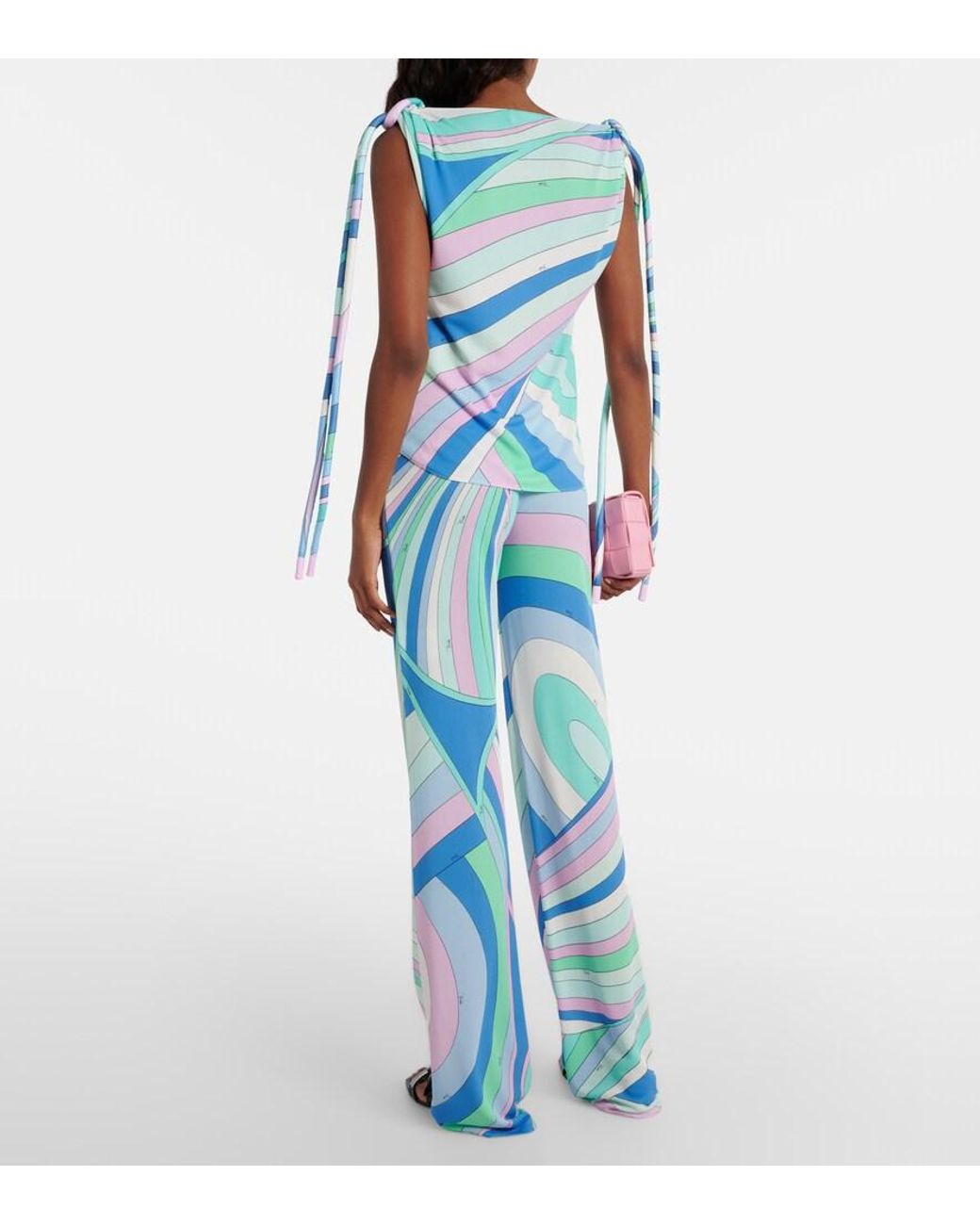 Emilio Pucci Blue Iride Top