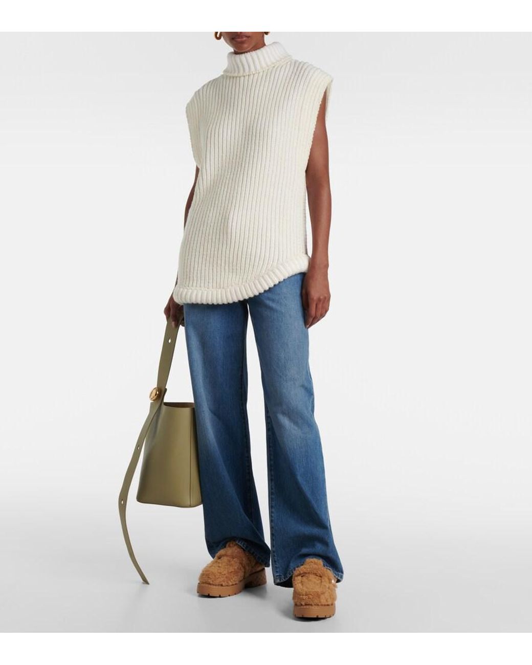Jimmy Choo Brown Shea Shearling Mules