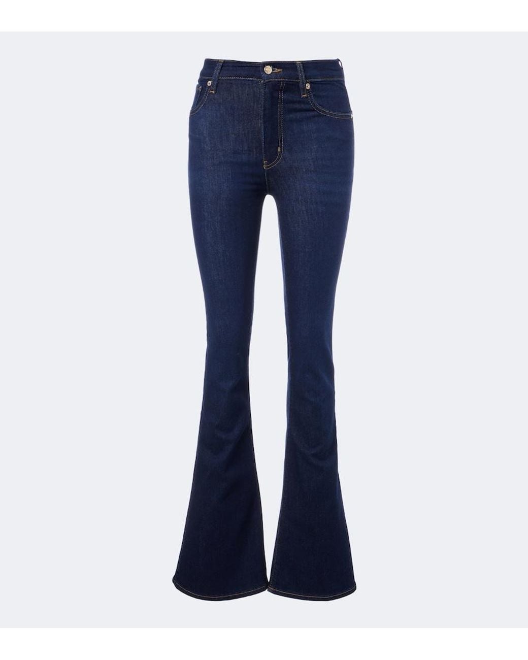 FRAME Blue Flare Flared Jeans