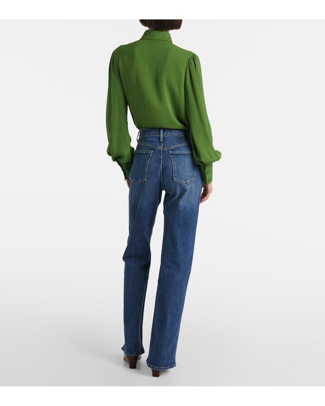 Citizens of Humanity Blue Vidia Mid-Rise Bootcut Jeans