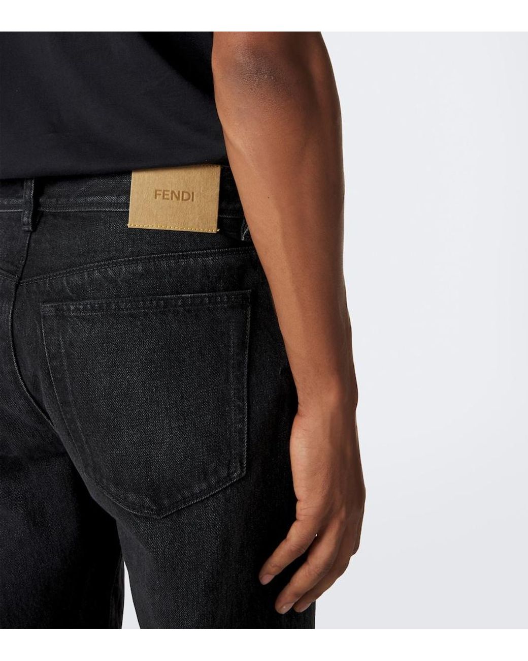 Jeans Rectos Fendi de hombre de color Gray