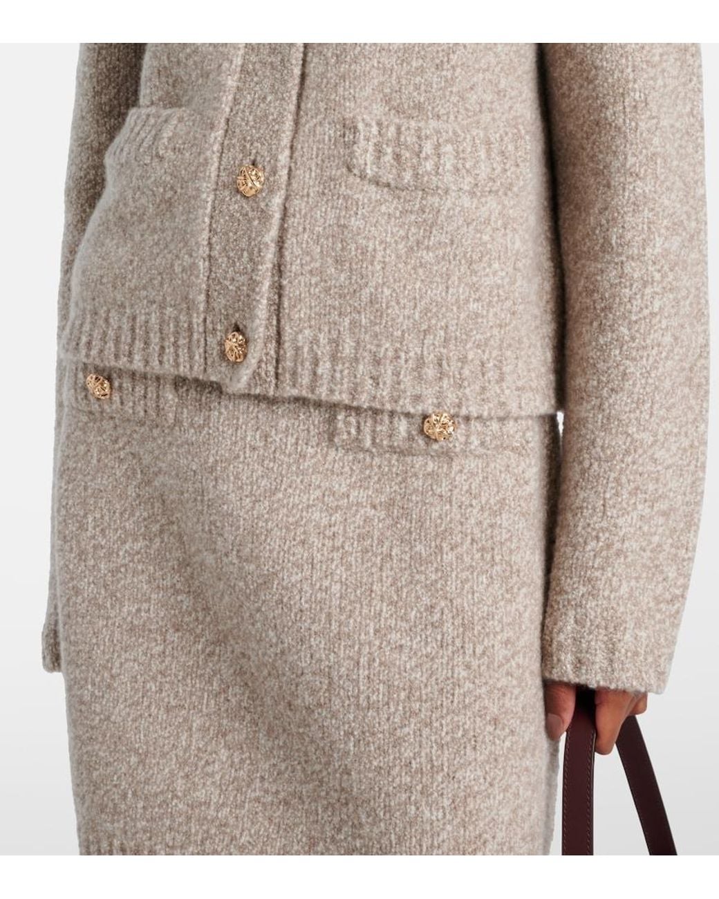 Jardin Des Orangers Natural Cashmere-Blend Cardigan