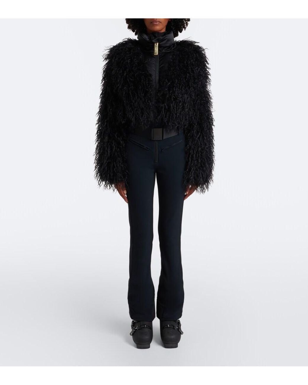 Goldbergh Black Samusa Belted Down Ski Suit