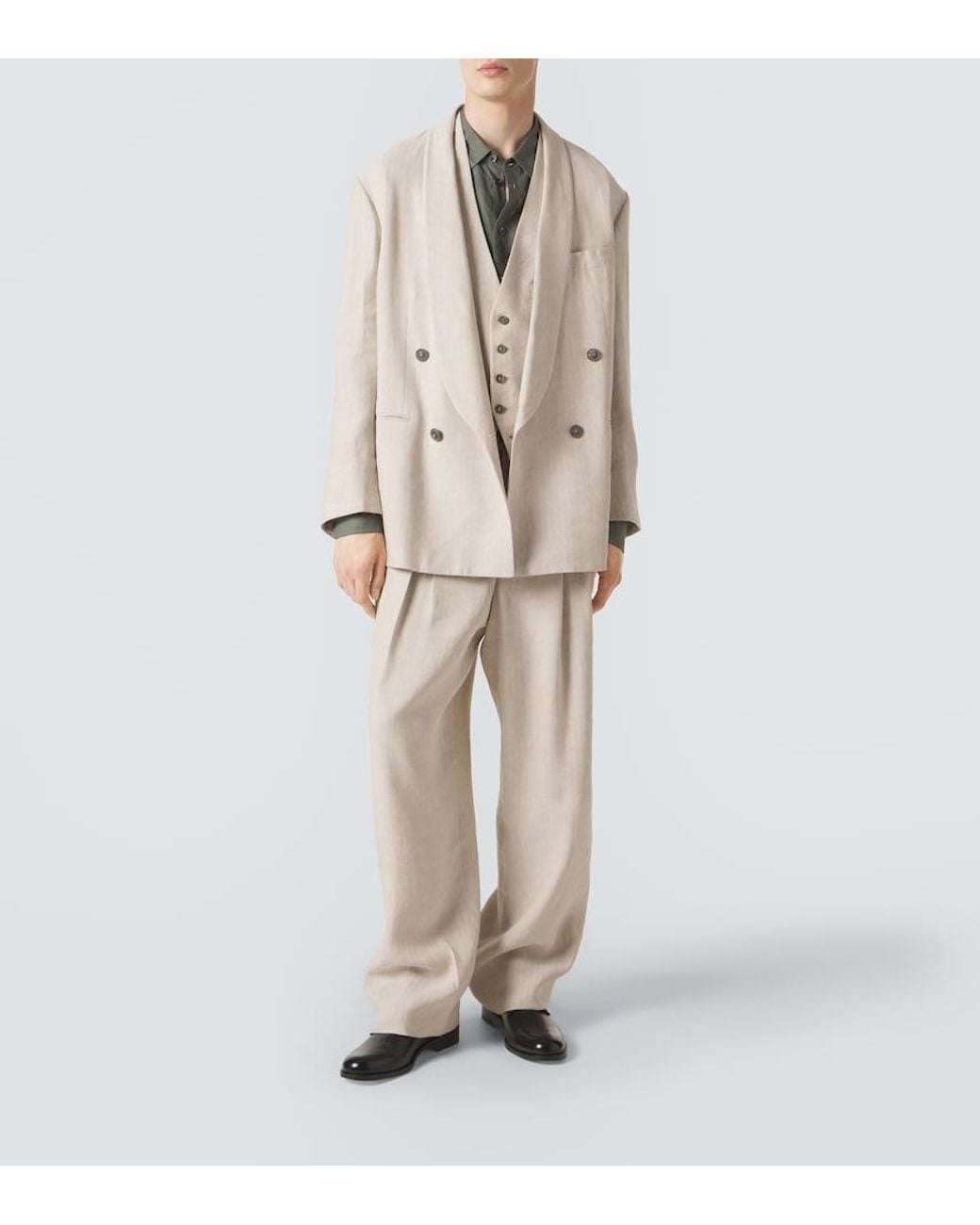 Giorgio Armani Natural Archivio Straight Pants for men