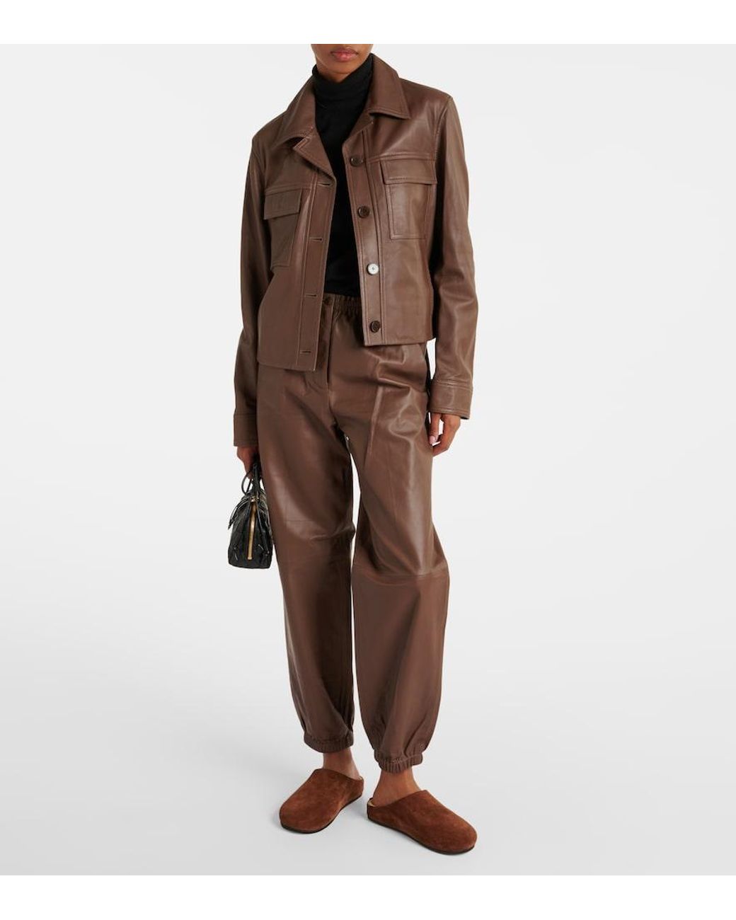 Joseph Brown Leather Jacket