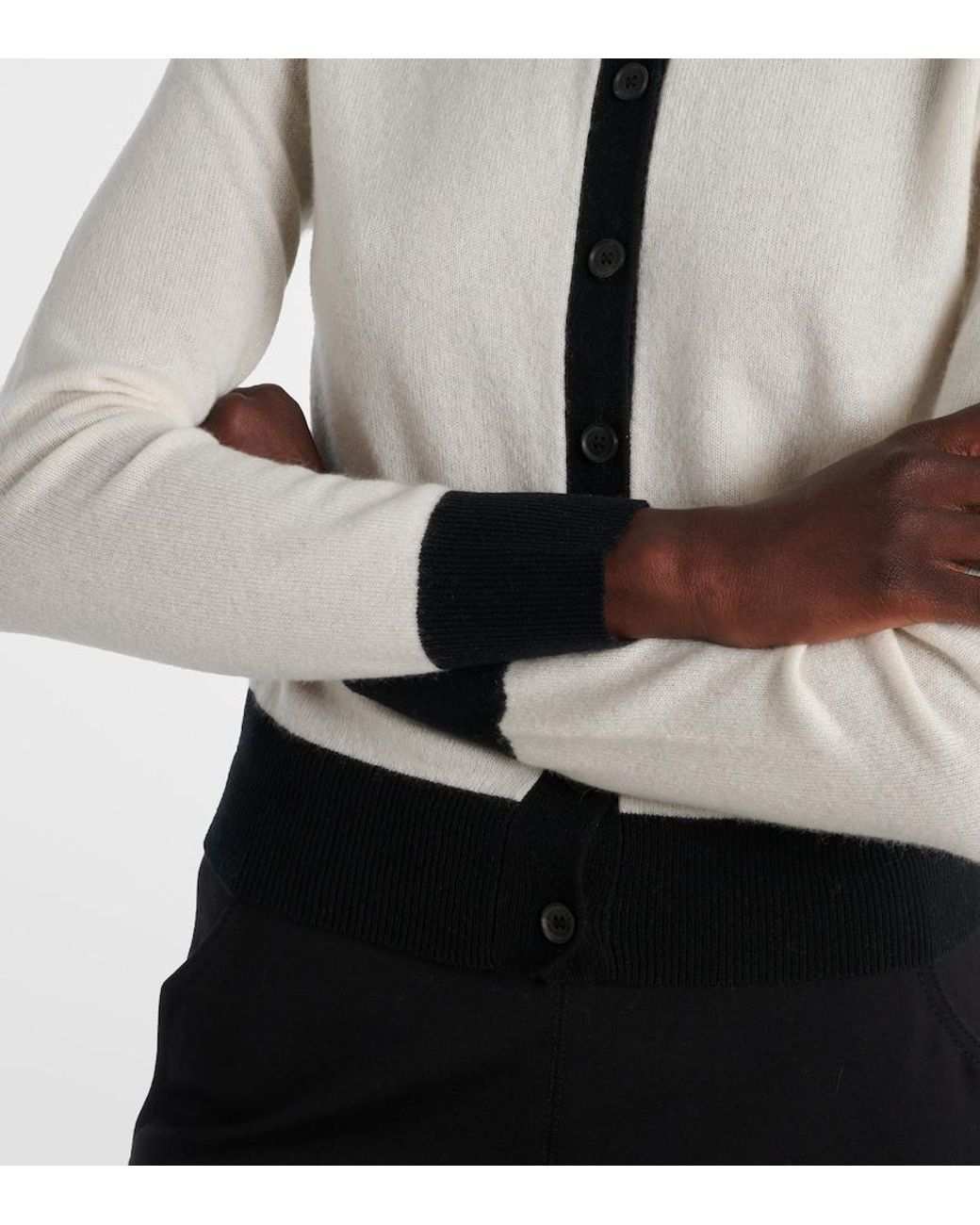 Nili Lotan White Meadow Cashmere Cardigan