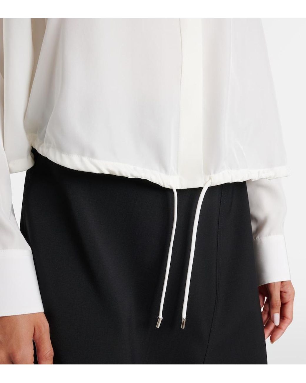 Loewe White Silk Top
