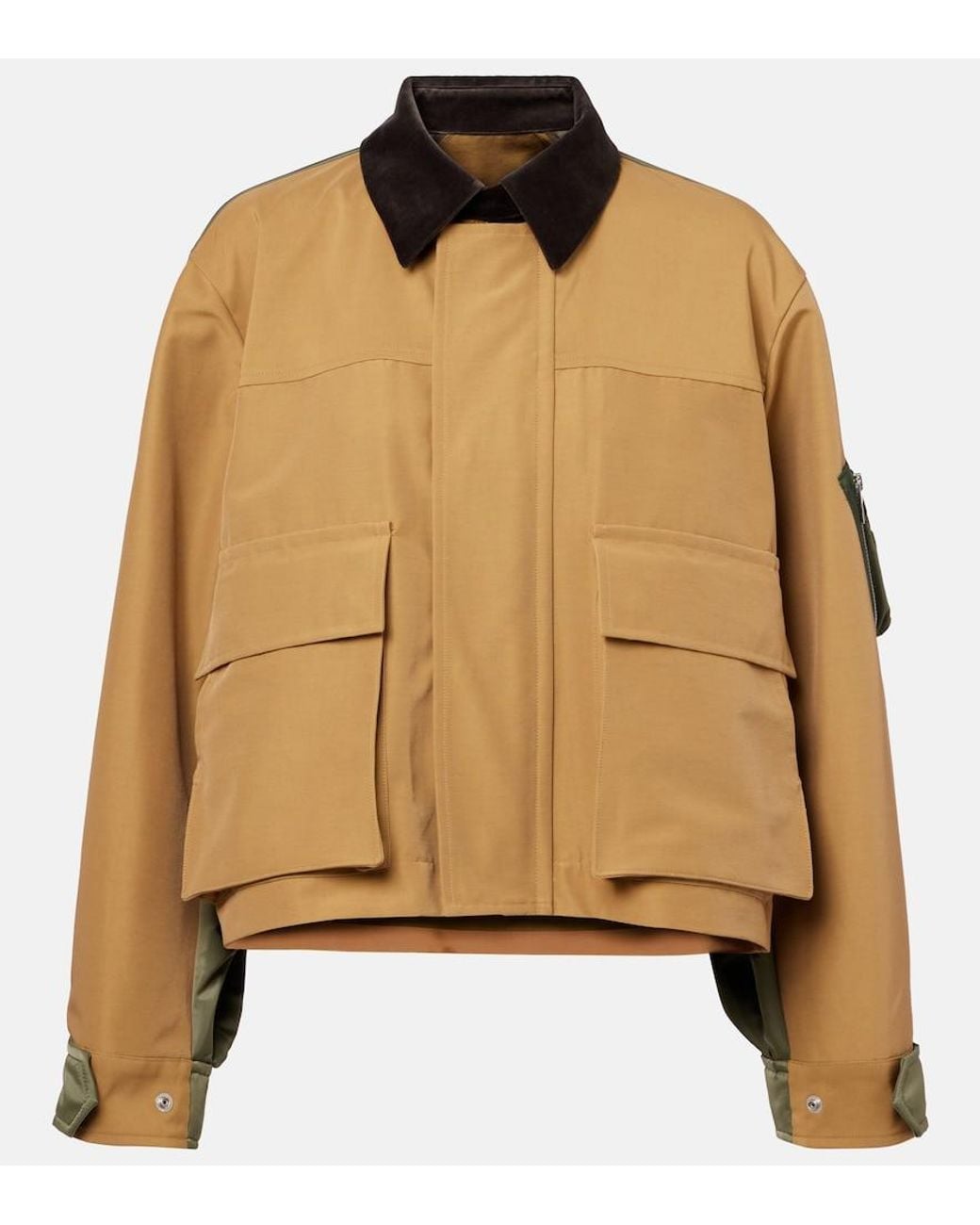 Sacai Natural Cotton-Blend Twill Blouson