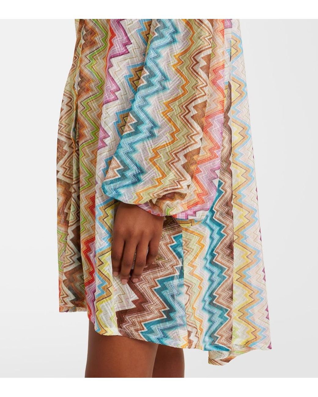 Missoni White Oversize-Hemd Zigzag