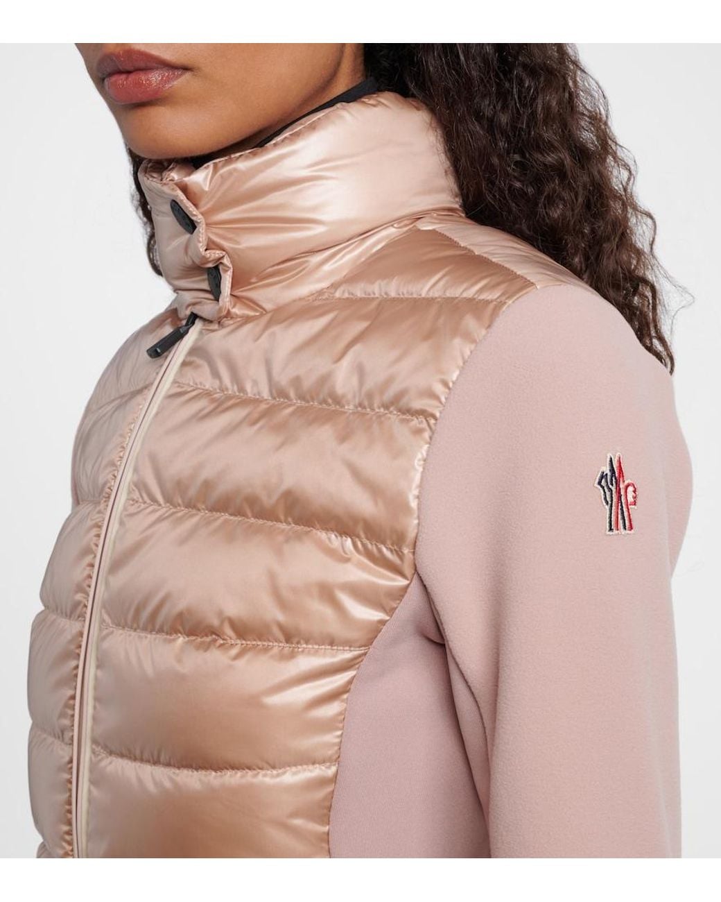 Moncler Natural Down-Paneled Jacket