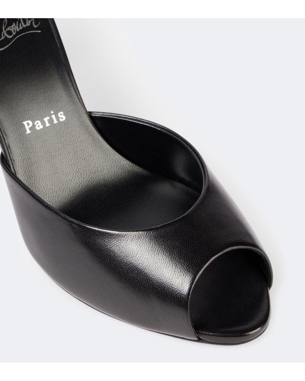 Christian Louboutin Black Me Dolly 100 Patent Sandal