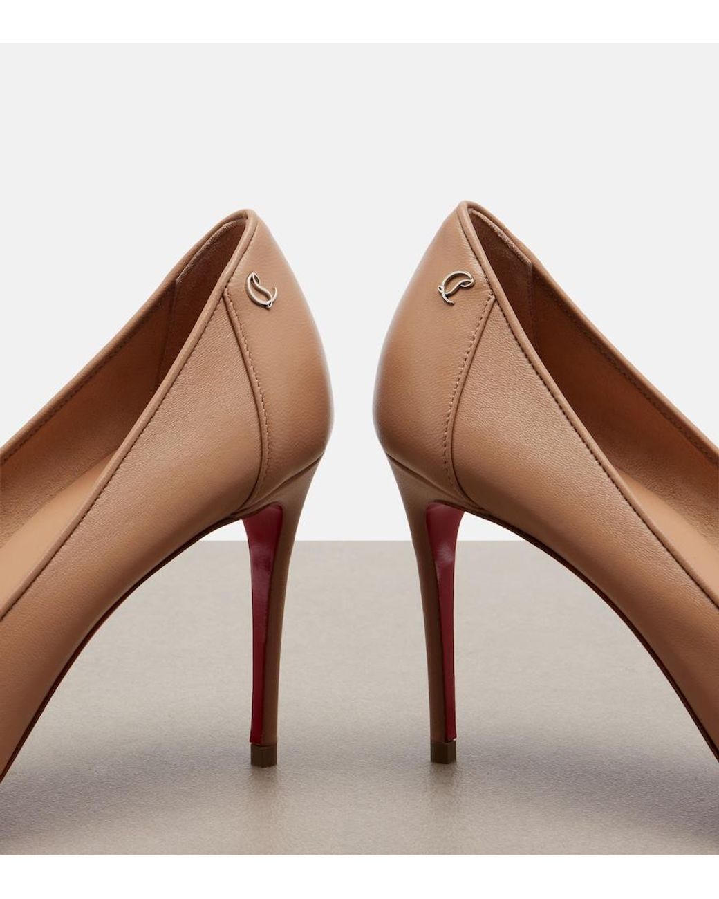 Christian Louboutin Brown Sporty Kate Leather Pumps