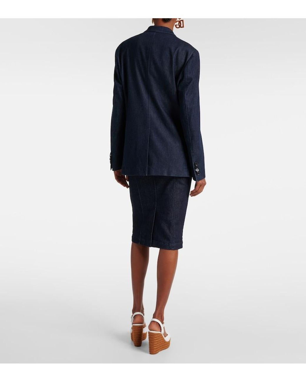 Dolce & Gabbana Blue Denim Blazer
