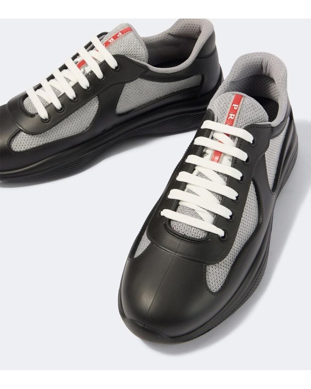 Prada Black Recycled Polyester-blend Sneakers for men
