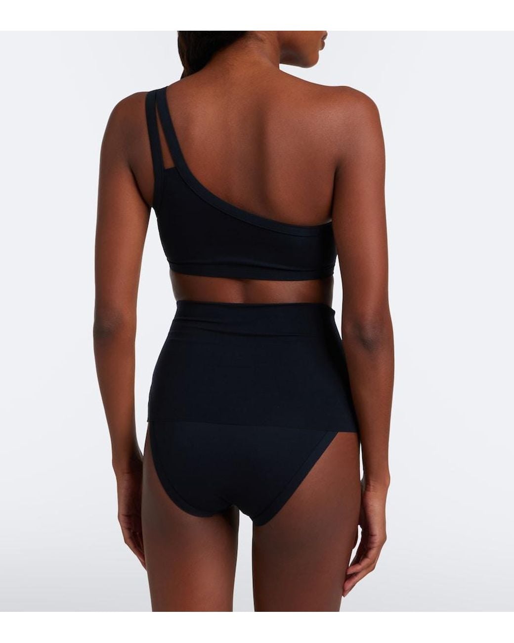 Eres Black Connie One-Shoulder Bikini Top