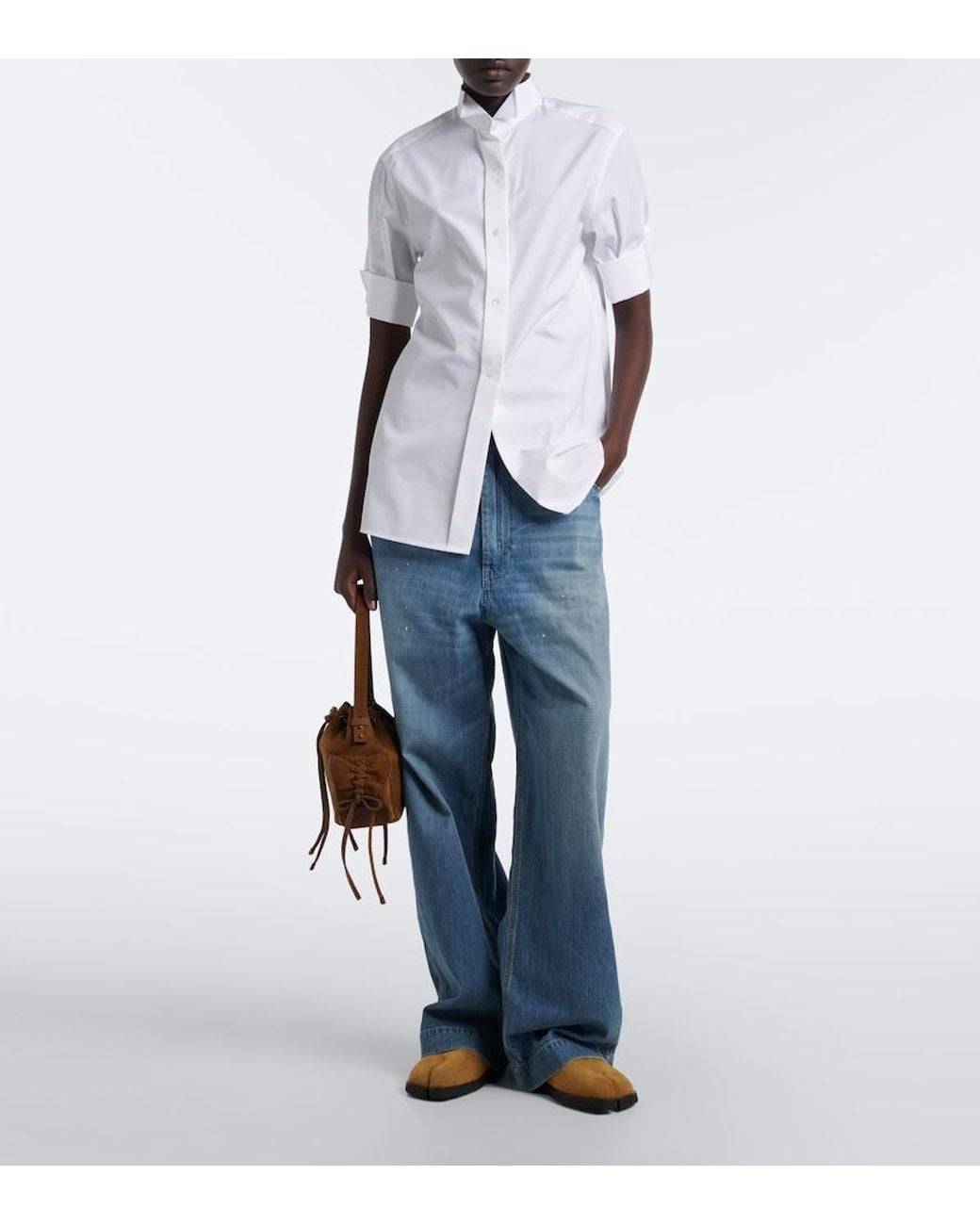 Maison Margiela White Cotton Poplin Shirt