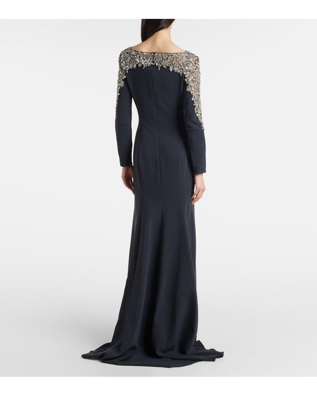 Jenny Packham Blue Embroidered Solstice Gown