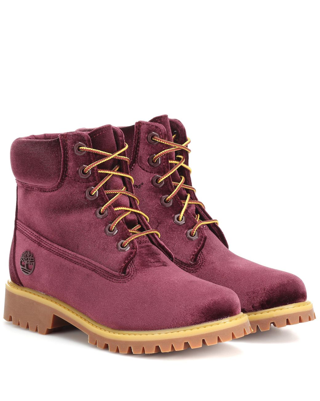 off white timberland velvet