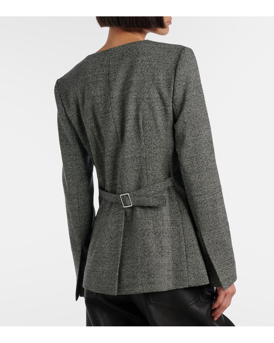 Proenza Schouler Gray Annemarie Wool Jacket