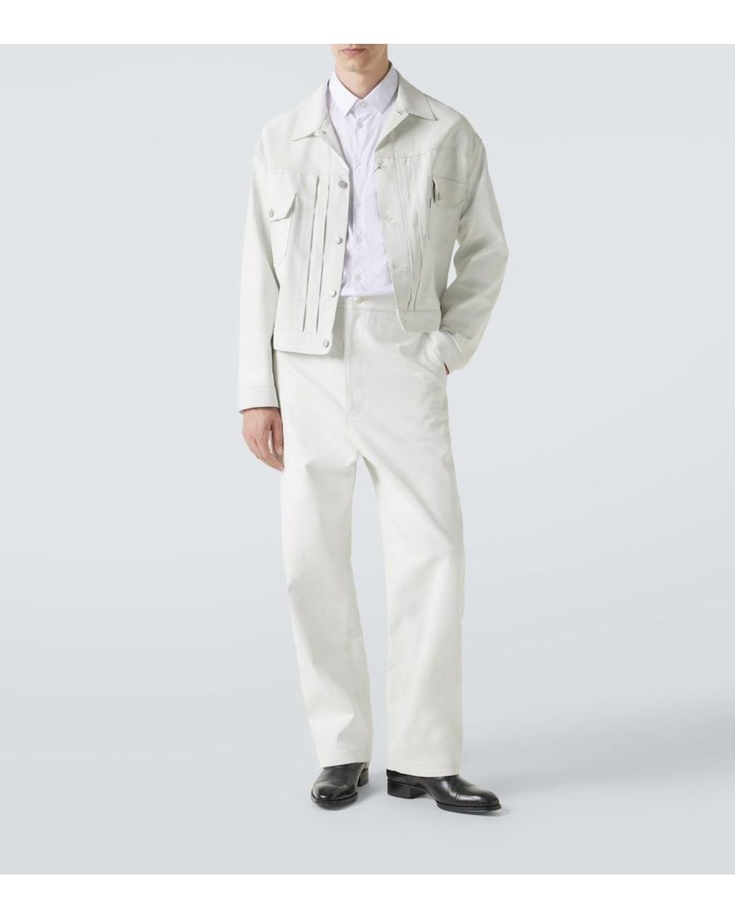 Junya Watanabe White X Levi's Oversized Denim Jacket for men