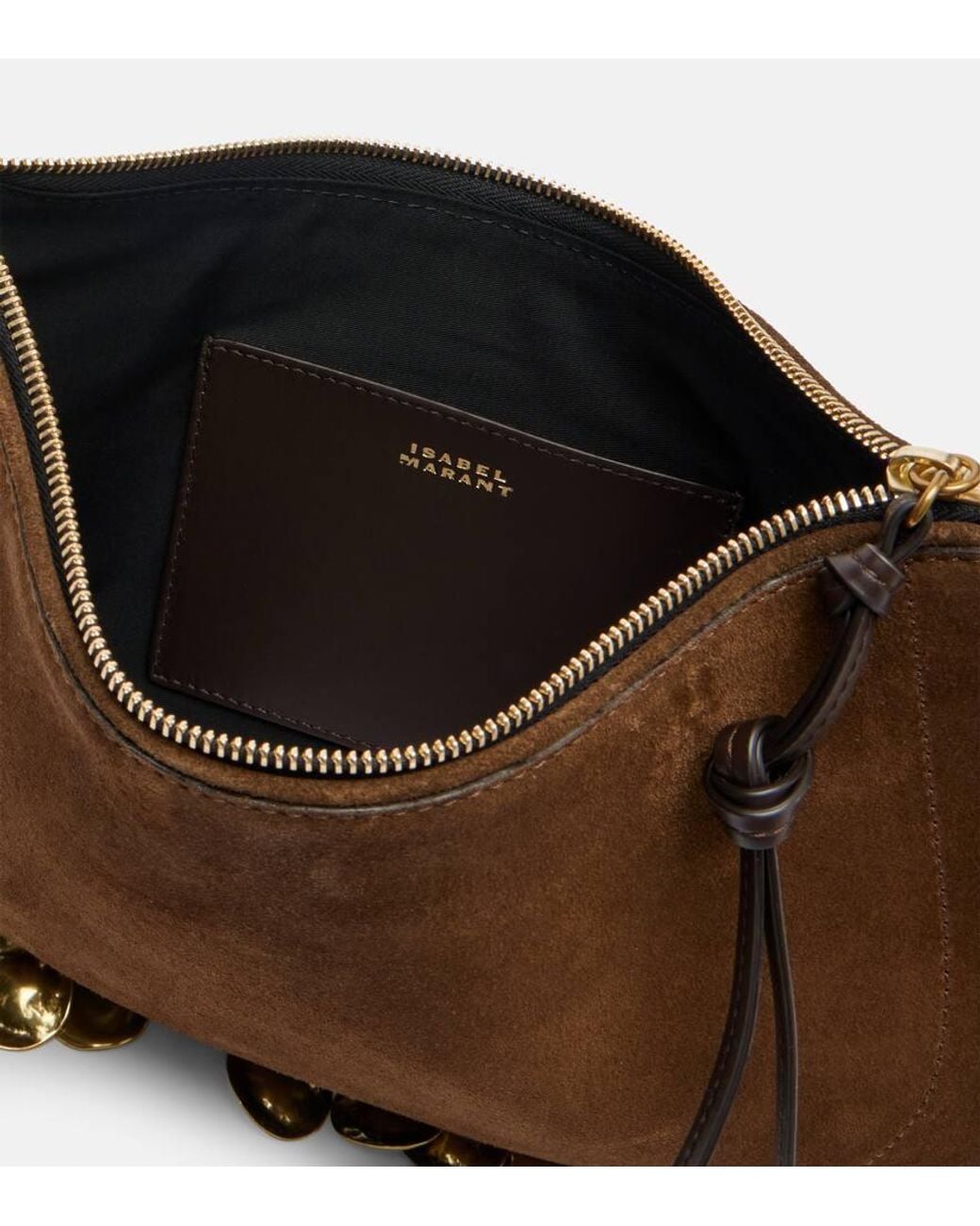 Isabel Marant Brown Oskan Soft Small Suede Crossbody Bag