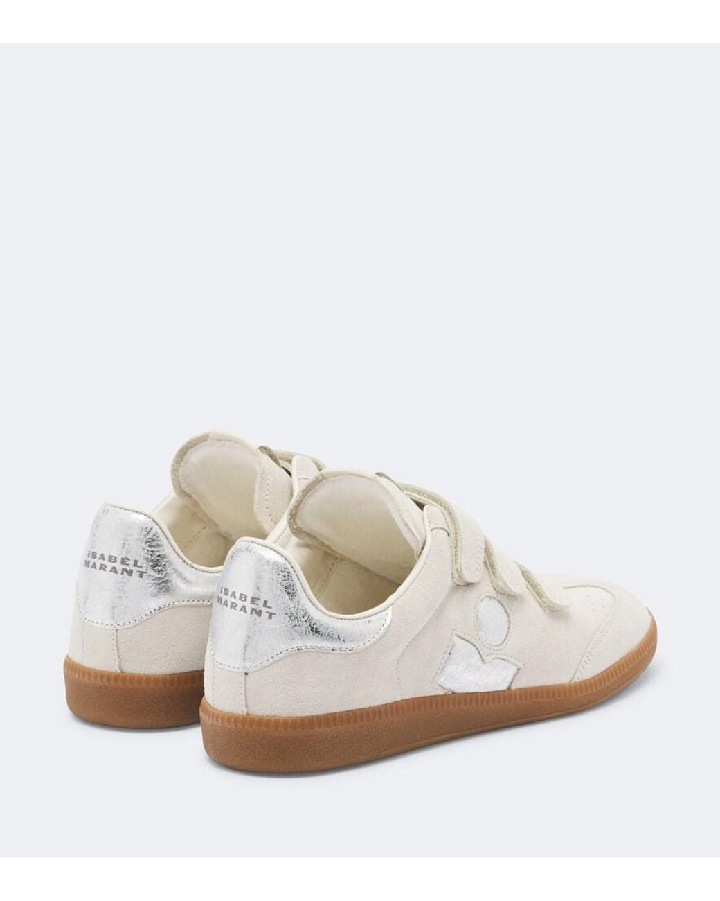 Isabel Marant White Beth Suede Sneakers