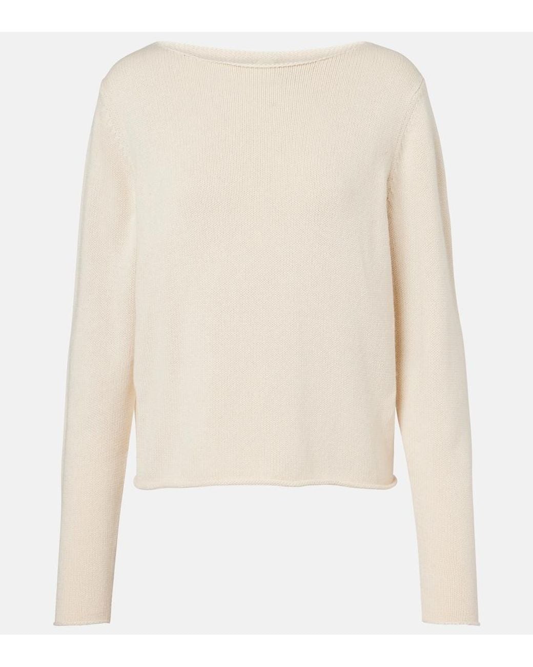 Jardin Des Orangers Natural Wool And Cashmere Sweater