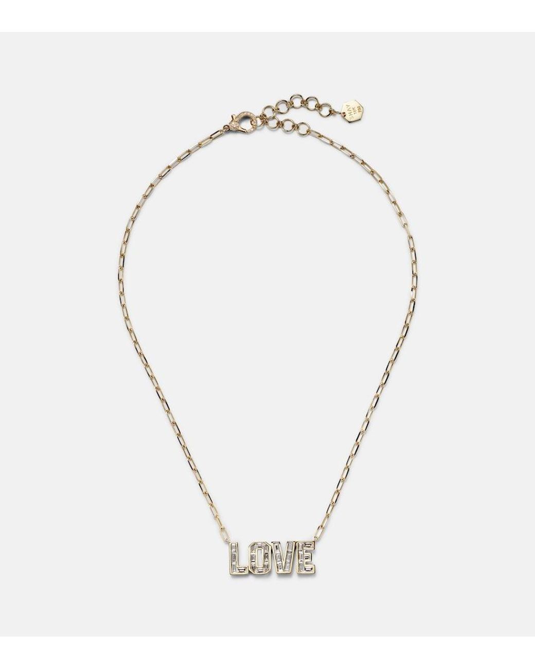 SHAY Metallic 18Kt Pendant Necklace With Diamonds